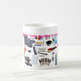 Hairstylist is een snede boven koffiemok