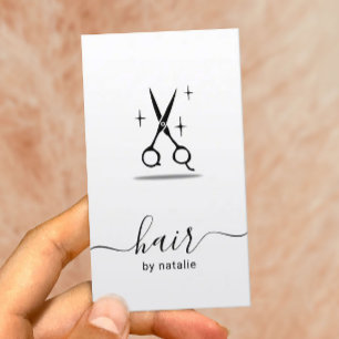 HairStylist Scissor minimalist Hairdresser Visitekaartje