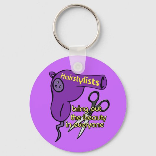 Hairstylist Sleutelhanger (Voorkant)