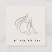 Hairstyliste Certificat cadeau ciseau cheveux ivoi (Devant)