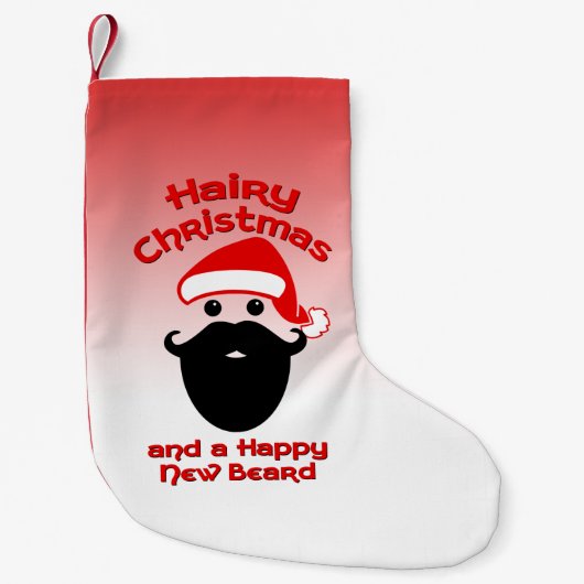 Hairy Kerstmis, Happy New Beard Kleine Kerstsok (Voorkant)