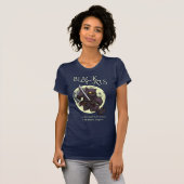 Hairy Ninjas Black Cat Flying Kick Cartoon T-shirt (Voorkant volledig)