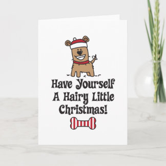 HairyChristmas Feestdagen Kaart