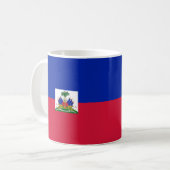 Haïti Armoiries Drapeau en céramique Mug (Devant gauche)
