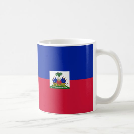 Haïti Armoiries Drapeau en céramique Mug (Droite)
