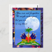 Haïti avec carte postale Love_ (Devant / Derrière)