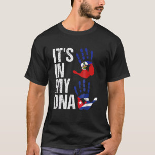 Haïti Cuba Het is in mijn Dna Haïtiaanse Cubaanse T-shirt