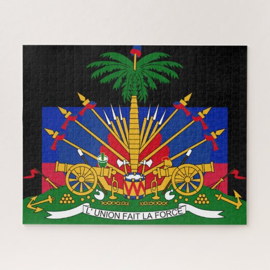 haïti - embleem legpuzzel (Horizontaal)