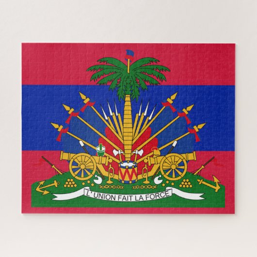 haïti - embleem legpuzzel (Horizontaal)