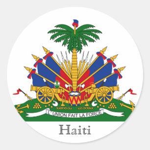 haïti - embleem ronde sticker