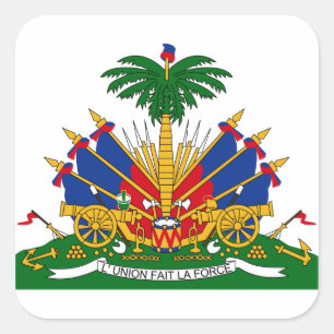 haïti - embleem vierkante sticker