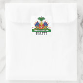 HAÏTI - embleem/wapen/vlag/symbool Vierkante Sticker (Tas)