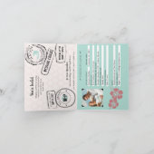 Haïti Faire-part de mariage de passeport de croisi (Intérieur)