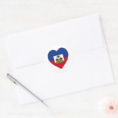 Haiti Flag Heart Ronde Sticker (Envelop)