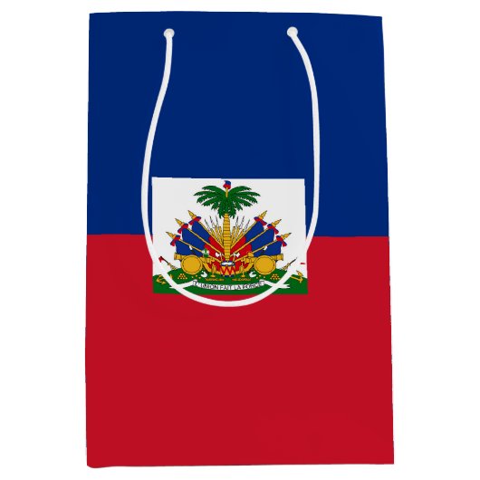 Haiti Flag Medium Cadeauzakje (Voorkant)