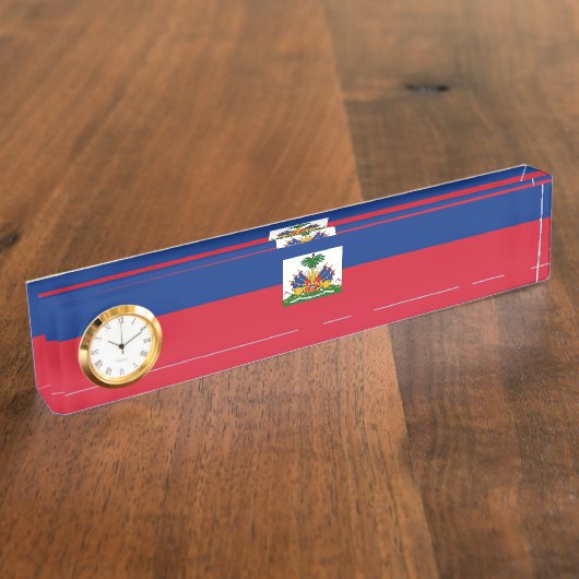 Haiti Flag Naambordje (Zijkant)