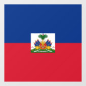 Haiti Flag Raamsticker (Vel)