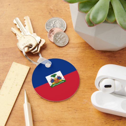 Haiti Flag Sleutelhanger (Bureau)