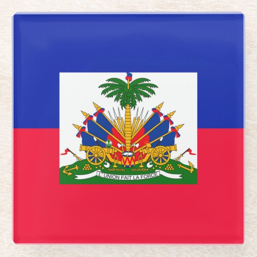 Haïti Glazen Onderzetter (Voorkant)
