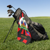 Haïti Golf & premium Haïtiaanse vlag / Patriots Golfhanddoek (Groen)