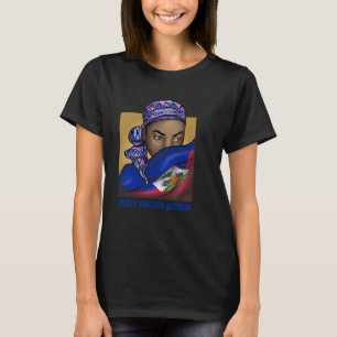 Haïti Haïtiaanse Vlag Dag Trotse Vrouw Ayiti Meisj T-shirt