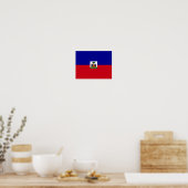 Haïti - Haïtiaanse vlag - Poster (Keuken)