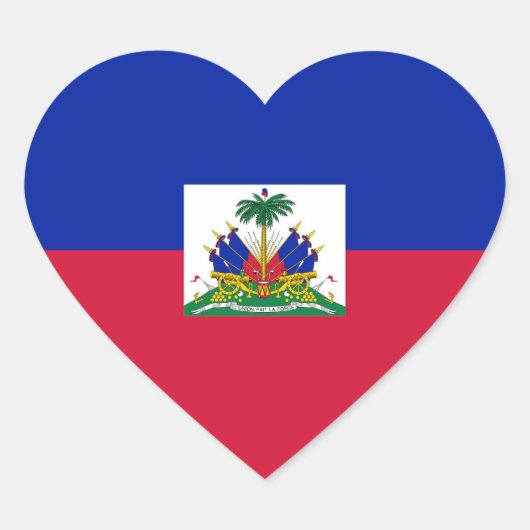 HAITI HART STICKER (Voorkant)