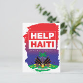 Haïti_Help Briefkaart (Staand voorkant)