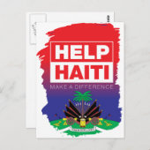 Haïti_Help Briefkaart (Voorkant / Achterkant)