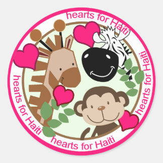 Haïti Hulp Valentijn Stickers
