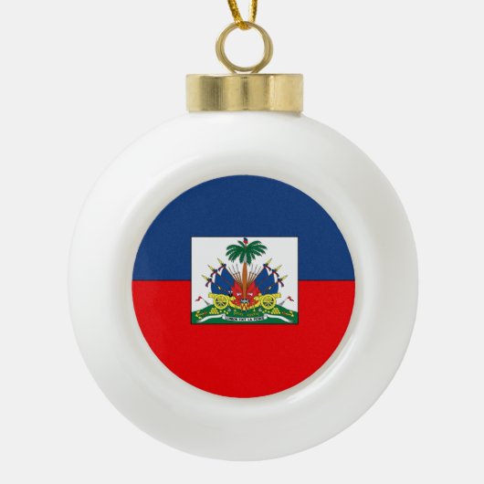 Haïti Keramische Bal Ornament (Voorkant)