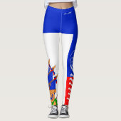 HAITI LEGGINGS FLAG HAVIC ACD (Voorkant)