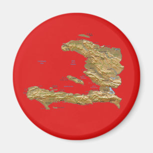 Haiti Map Magnet Magneet