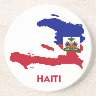 HAITI MAP ZANDSTEEN ONDERZETTER