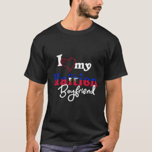 Haiti Matching Ik hou van mijn Haïtiaanse vriend P T-shirt