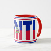 Haïti National Flag Patriotic Coffee Mok (Voorkant rechts)