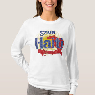 Haïti opslaan (blauw) - De opbrengst gaat naar RE T-shirt