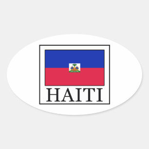 Haïti Ovale Sticker