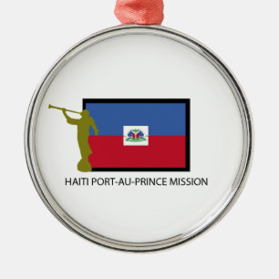HAÏTI PORT-AU-PRINCE MISSIE LDS CTR METALEN ORNAMENT