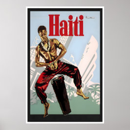 Haïti Print Reisposter Haïtiaanse Kunst Vintage
