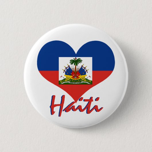 Haïti Ronde Button 5,7 Cm (Voorkant)