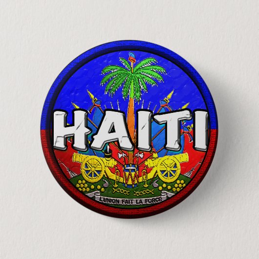 HAITI RONDE BUTTON 5,7 CM (Voorkant)