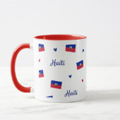 Haiti Roots Pattern Mug | Caribbean Flag (Gauche)