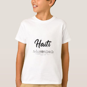 Haiti Silhouette Reis Vakantie Outfits T-shirt