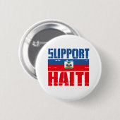 Haïti steunen ronde button 5,7 cm (Voorkant /achterkant)