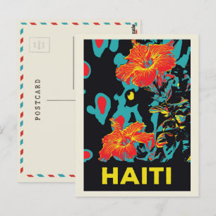 Haïti typische caribische hibiscus briefkaart