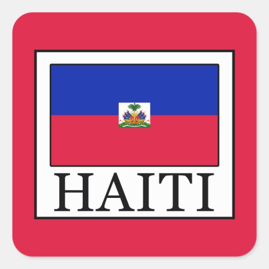 Haïti Vierkante Sticker (Voorkant)