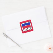 Haïti Vierkante Sticker (Envelop)
