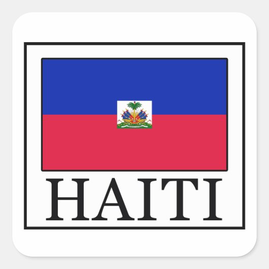 Haïti Vierkante Sticker (Voorkant)