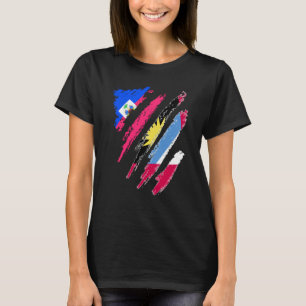 Haïti vlag Antigua en Barbuda Grown Patriot Land S T-shirt